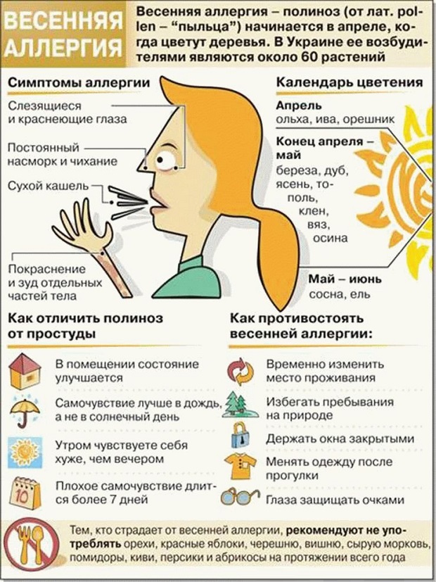 Весенняя аллергия Кожный дерматит
