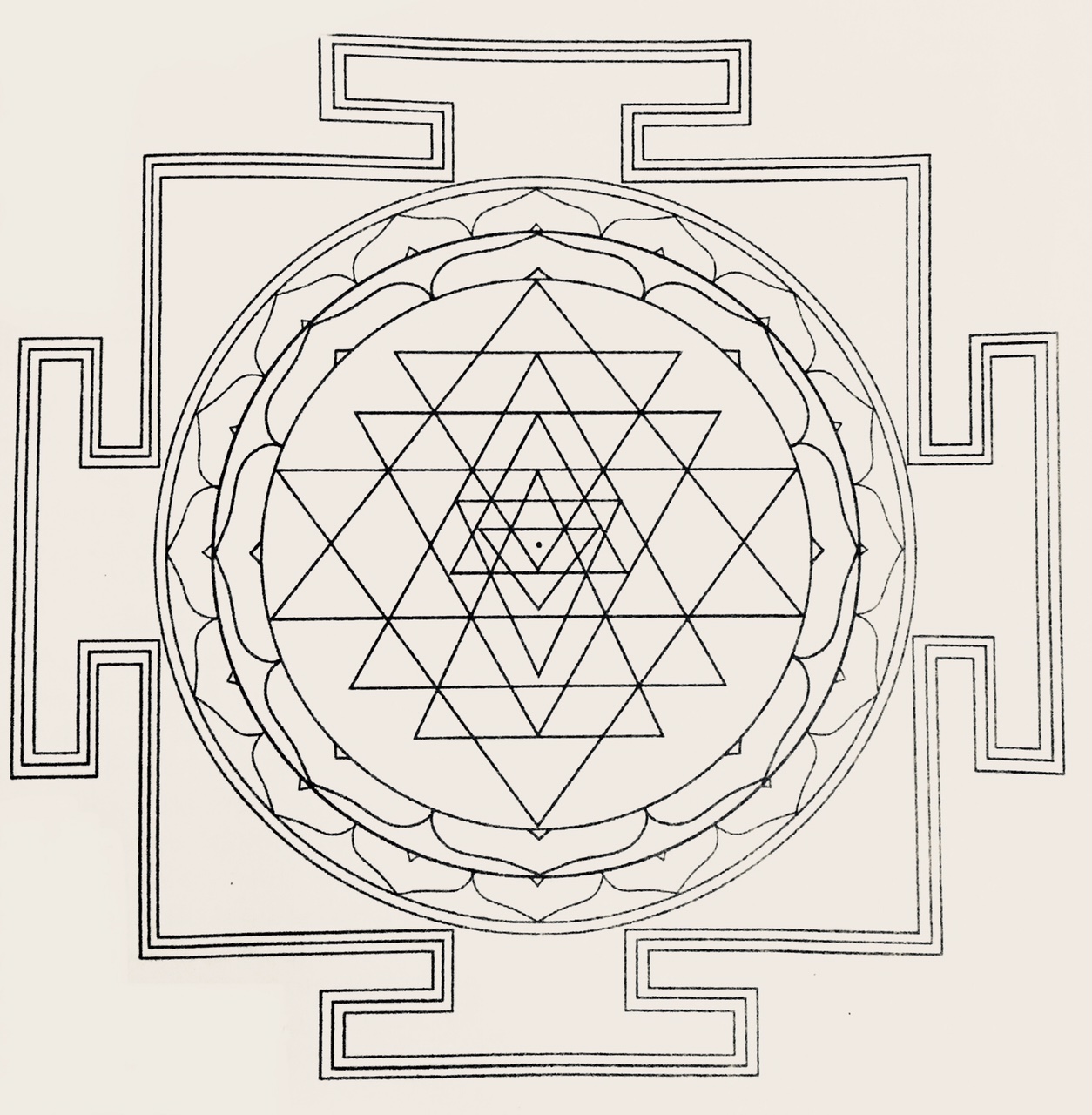 Мандала для раскрашивания