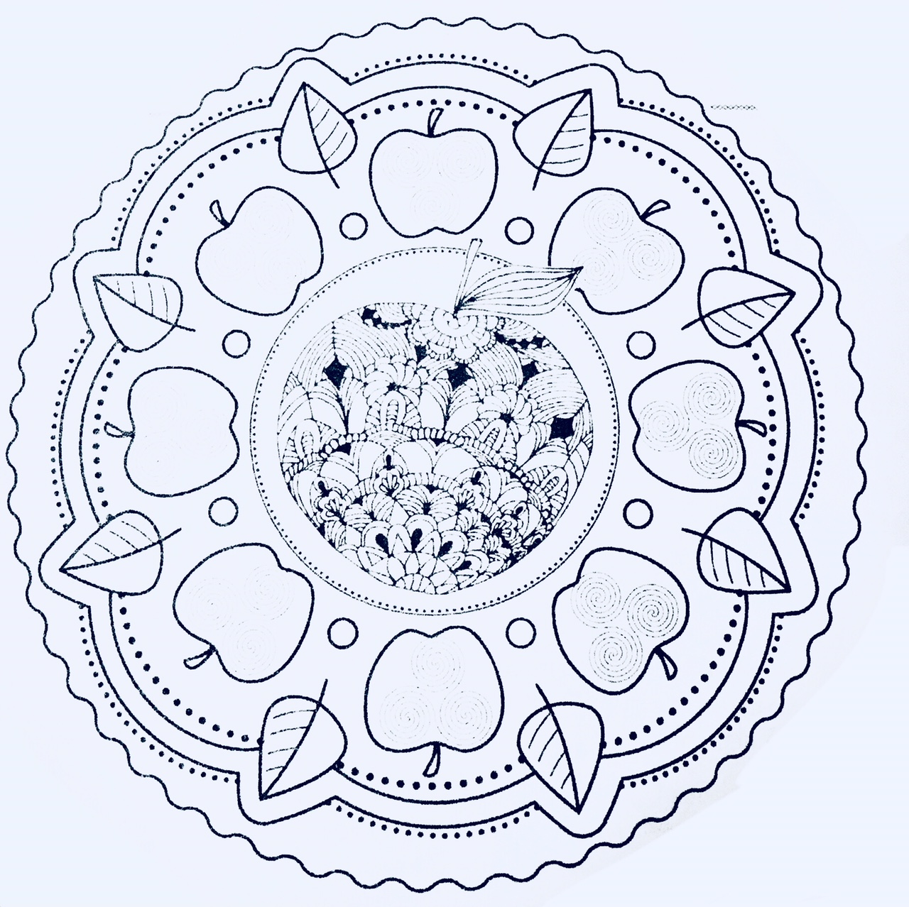 Мандала для раскрашивания