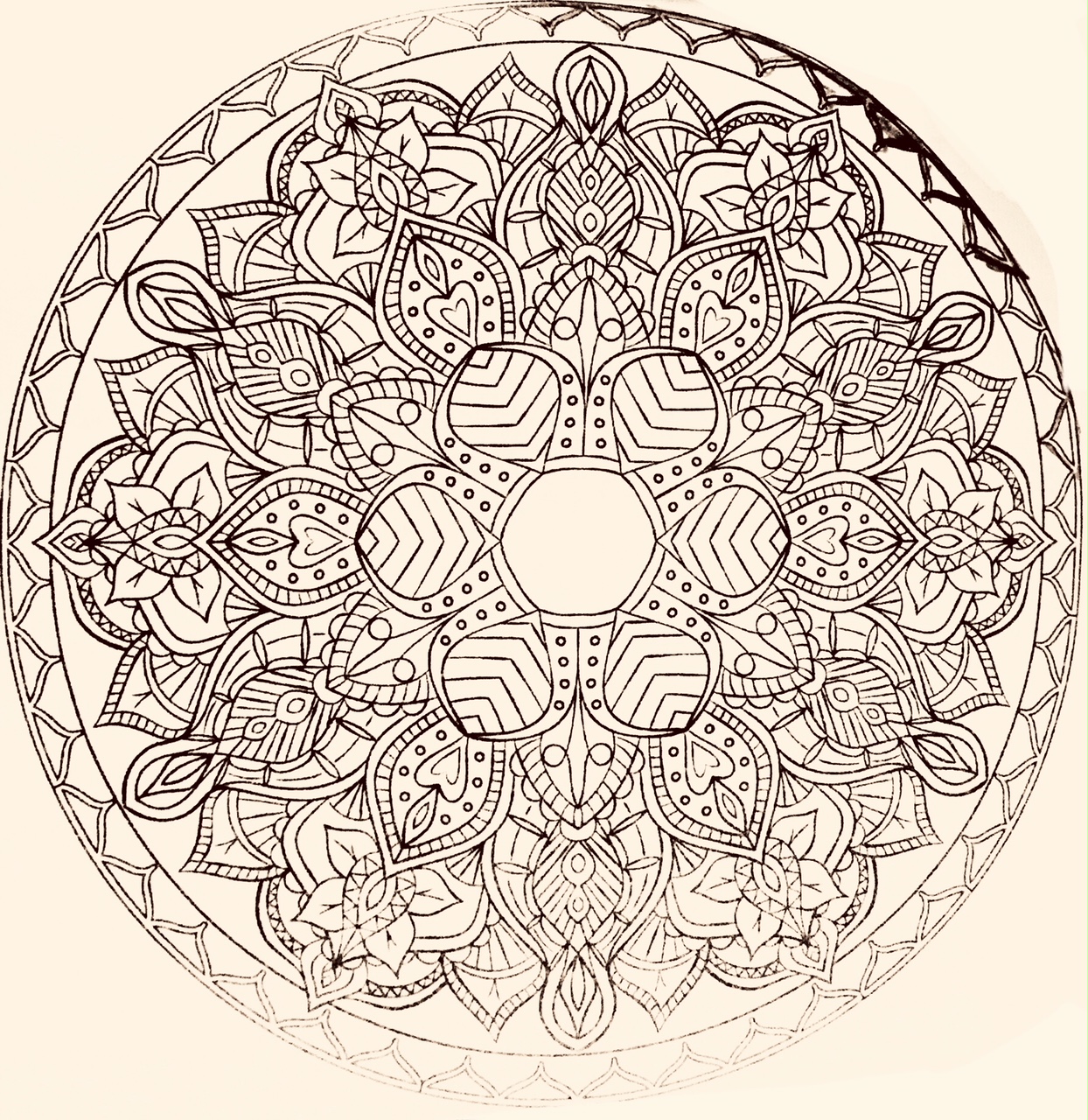 Мандала для раскрашивания