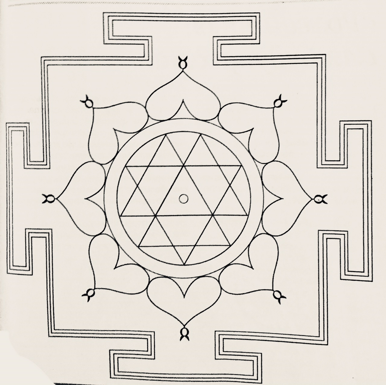 Мандала для раскрашивания