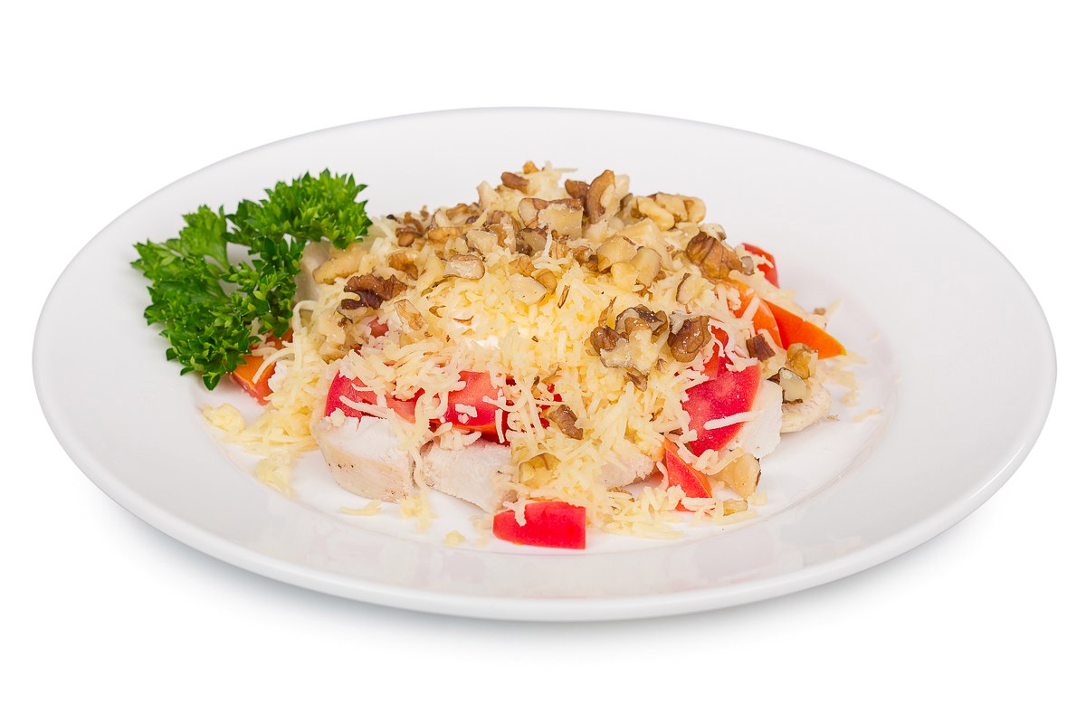 Мясной салат с копченой курицей Мясной салат