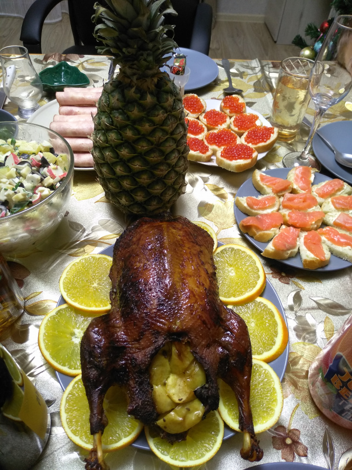 Утка с яблоками Новогодние и Рождественские блюда