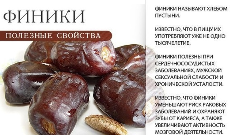Польза фиников для организма
