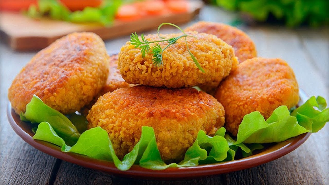 Постные котлеты из моркови Постные котлеты
