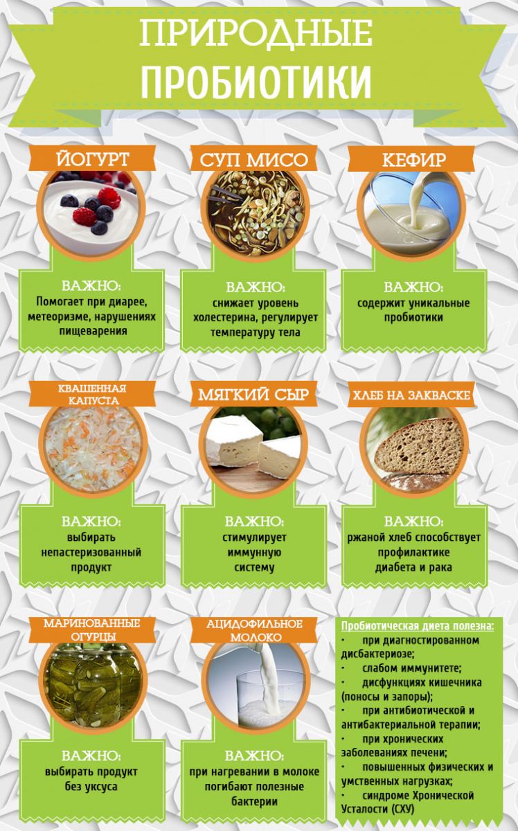 Натуральные природные пребиотики Пробиотики для кишечника